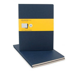 Moleskine Notebook - Cahier - Set of 3 - Extra Large - Squared - Navy