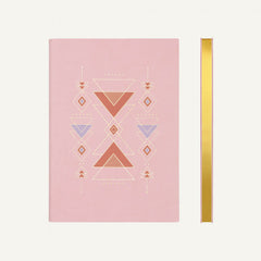 Daycraft Signature Flat Geo Dotted Notebook - A5 - Pink