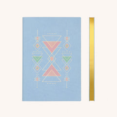 Daycraft Signature Flat Geo Dotted Notebook - A5 - Sky Blue